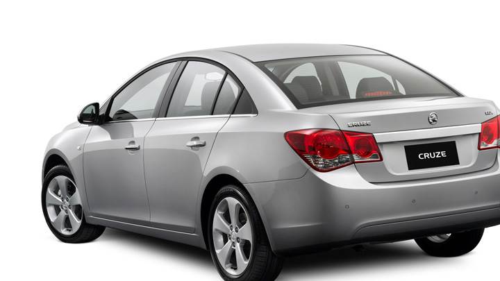 Side Back Pose Of 2009 Holden Cruze CDX In Grey